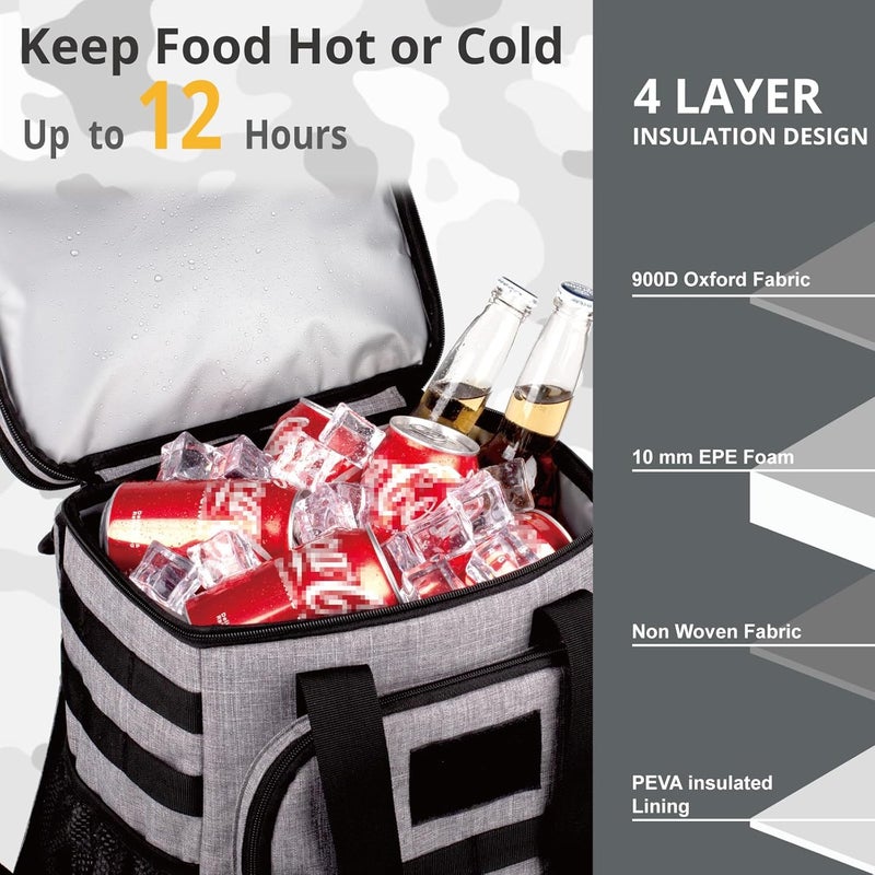 ATRIPACK Tactical Backpack Cooler,Lunch Backpack for Men Adults Work with Handle，Soft Cooler Backpack Insulated Waterproof Leak Proof - Image 4